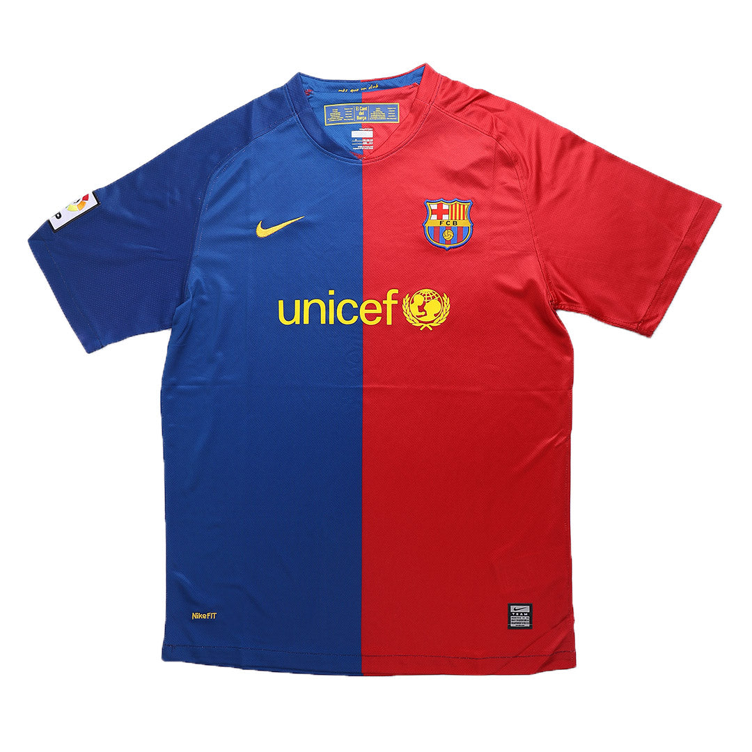 XAVI #6 Retro Barcelona UCL Final Home Jersey 2008/09