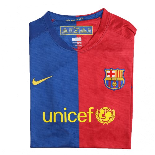 XAVI #6 Retro Barcelona UCL Final Home Jersey 2008/09