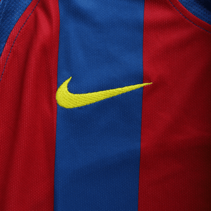 Messi #30 Retro Barcelona UCL Final Home Jersey 2005/06