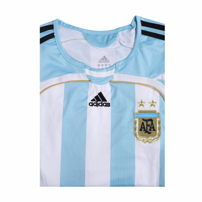 Messi #19 Retro Argentina Home Jersey World Cup 2006