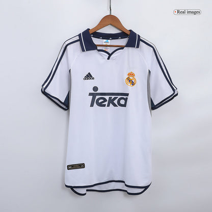 Figo #10 Retro Real Madrid Home Jersey 2000/01
