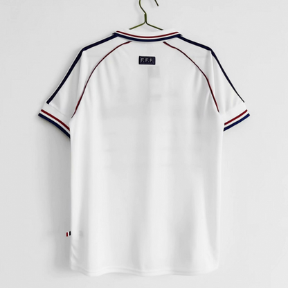 Zidane #10 Retro France Away Jersey World Cup 1998