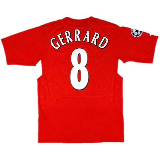 Gerrard #8 Retro Liverpool UCL Final Home Jersey 2005