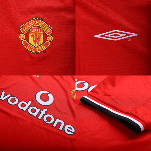 KEANE #16 Retro Manchester United Home Jersey 2000/02