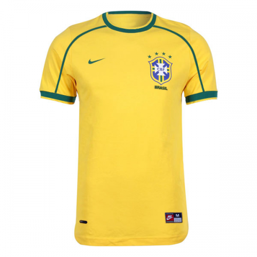 LEONARDO #18 Retro Brazil Home Jersey World Cup 1998