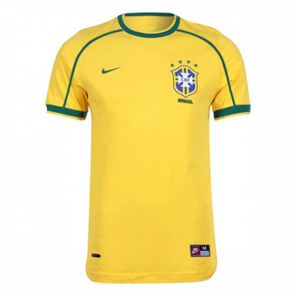 DENILSON #19 Retro Brazil Home Jersey World Cup 1998