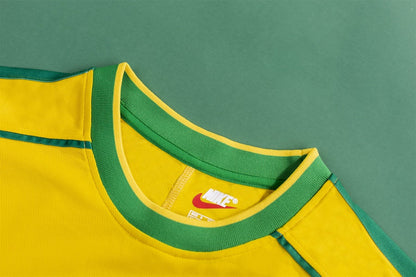 DENILSON #19 Retro Brazil Home Jersey World Cup 1998