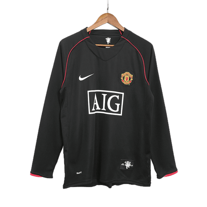 Retro Manchester United Away Long Sleeve Jersey 2007/08