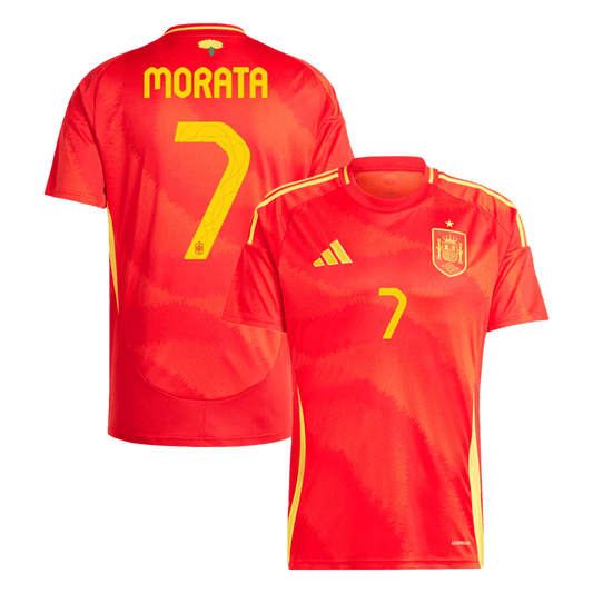 MORATA #7 Spain Home Jersey Euro - [Super Replica]