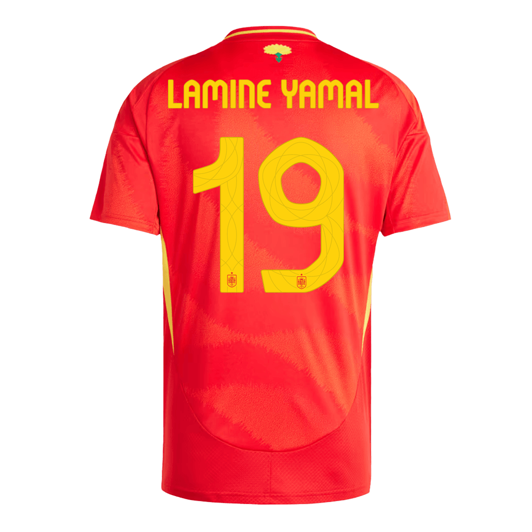 LAMINE YAMAL #19 Spain Home Jersey Euro - [Super Replica]
