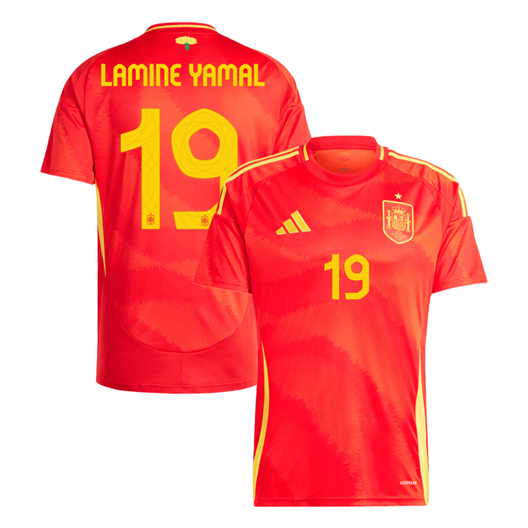 LAMINE YAMAL #19 Spain Home Jersey Euro - [Super Replica]