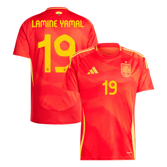 LAMINE YAMAL #19 Spain Home Jersey Euro - [Super Replica]