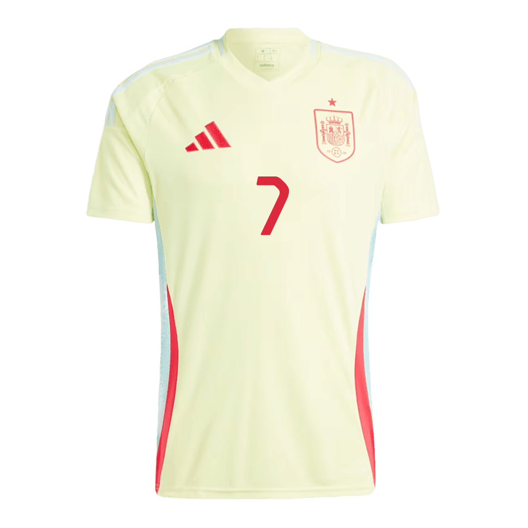 MORATA #7 Spain Away Jersey Euro
