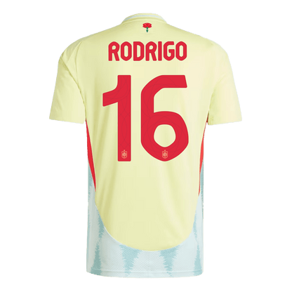 RODRIGO #16 Spain Away Jersey Euro