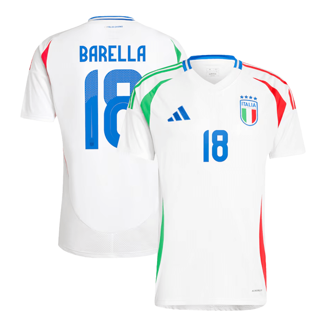 [Super Replica] BARELLA #18 Italy Away Jersey Euro