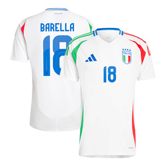 [Super Replica] BARELLA #18 Italy Away Jersey Euro