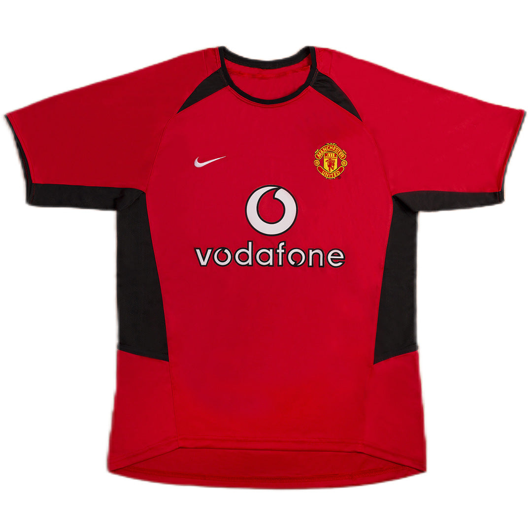 Solskjaer #20 Retro Manchester United Home Jersey 2002/04