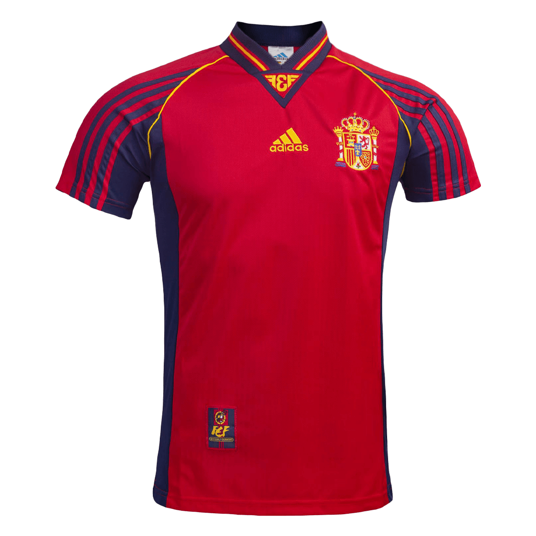 RAÚL #10 Retro Spain Home Jersey World Cup 1998