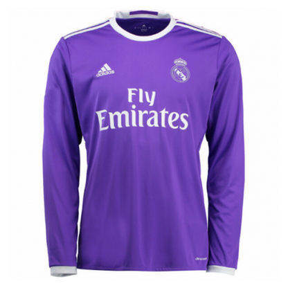Ronaldo #7 Retro Real Madrid Long Sleeve Away Jersey 2016/17
