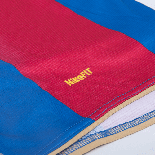 Ronaldinho #10 Retro Barcelona Home Jersey 50-Years Anniversary 2007/08
