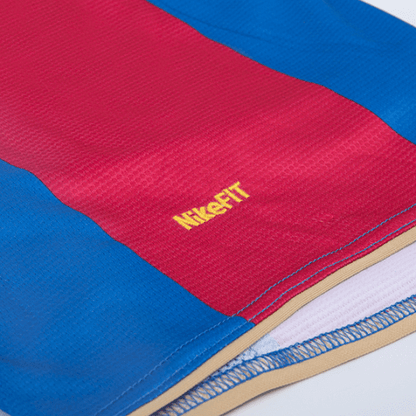 Ronaldinho #10 Retro Barcelona Home Jersey 50-Years Anniversary 2007/08