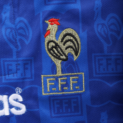 Zidane #10 Retro France Home Jersey Euro Cup 1996