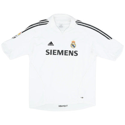 Zidane #5 Retro Real Madrid Home Jersey 2005/06