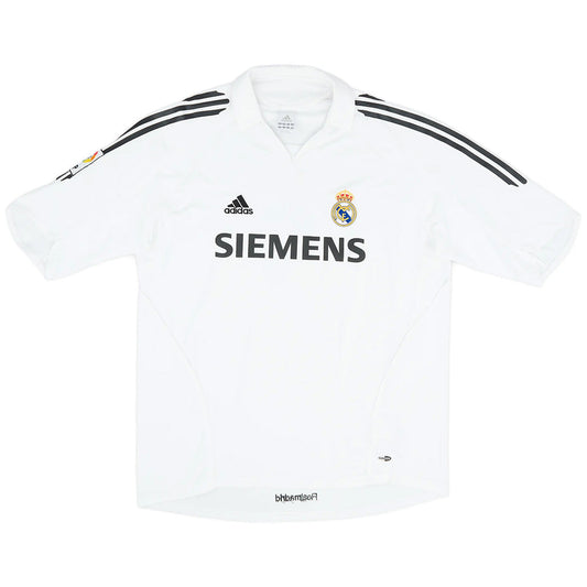 Zidane #5 Retro Real Madrid Home Jersey 2005/06