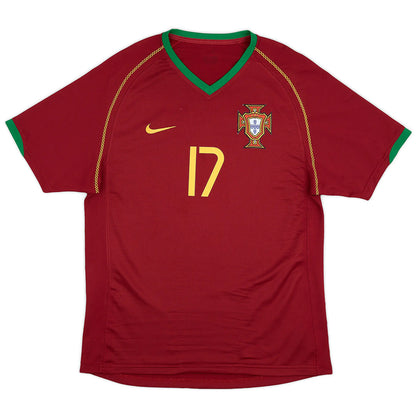 C.RONALDO #17 Retro Portugal Home Jersey World Cup 2006