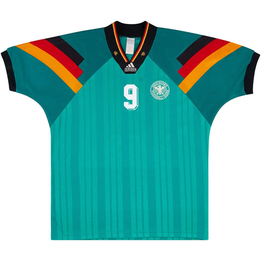 Völler #9 Retro Germany Away Jersey 1992