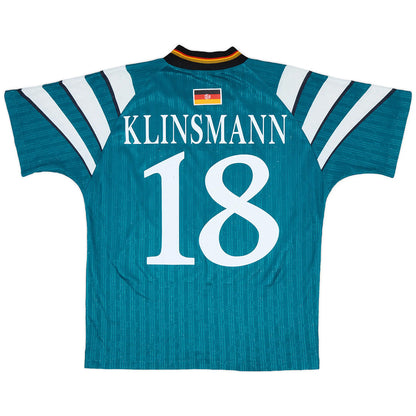 KLINSMANN #18 Retro Germany Away Jersey Euro Cup 1996