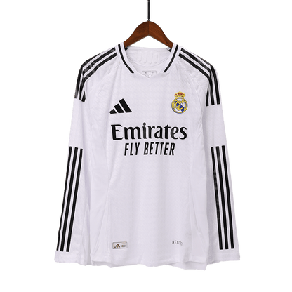 Real Madrid Home Long Sleeve Jersey Player Version