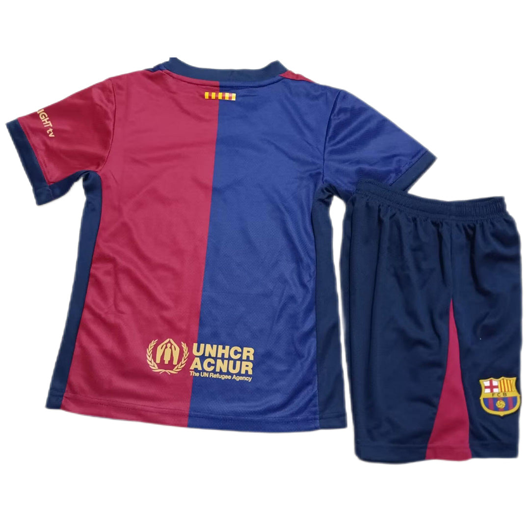 Kids Barcelona Home Jersey Kit