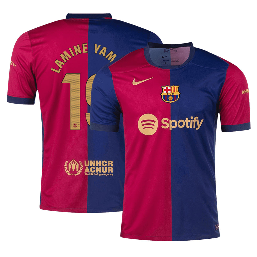 LAMINE YAMAL #19 Barcelona Home Jersey