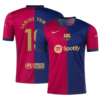 LAMINE YAMAL #19 Barcelona Home Jersey