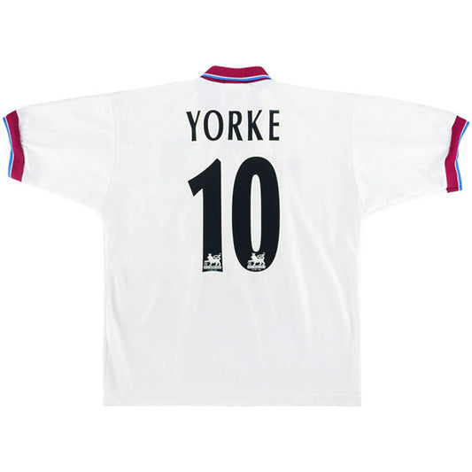 YORKE #10 Retro Aston Villa Away Jersey 1996/98