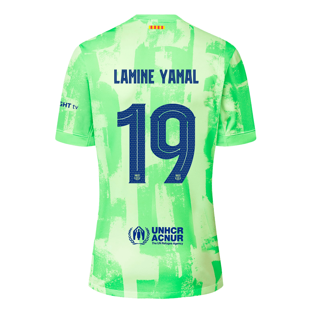 LAMINE YAMAL #19 Barcelona Third Jersey - UCL Font