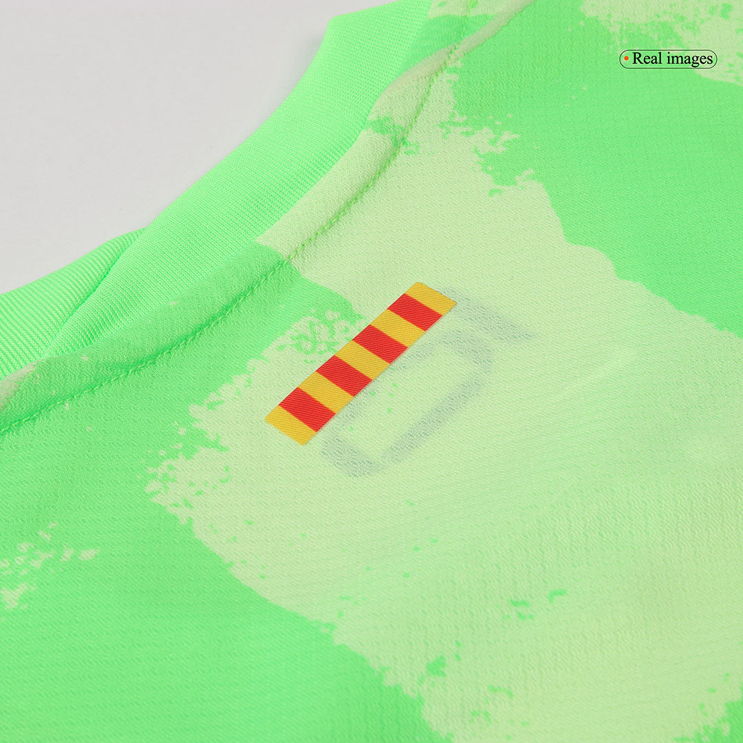 LAMINE YAMAL #19 Barcelona Spotify Logo Without Text Third Jersey - UCL Font