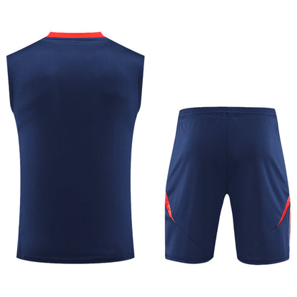Manchester United Pre-Match Vest Kit(Jersey+Shorts)