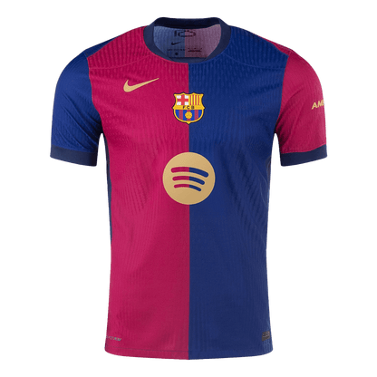 F.DE JONG #21 Barcelona Home Spotify Logo Without Text Match Jersey