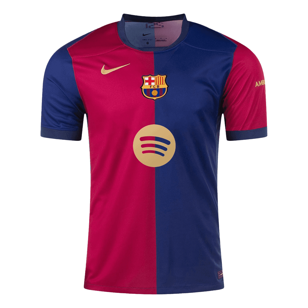 LEWANDOWSKI #9 Barcelona Home Spotify Logo Without Text Jersey