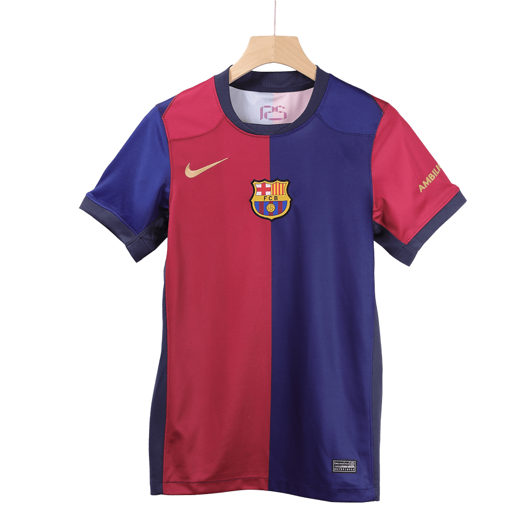 LAMINE YAMAL #19 Barcelona Home Spotify Logo Without Text Jersey
