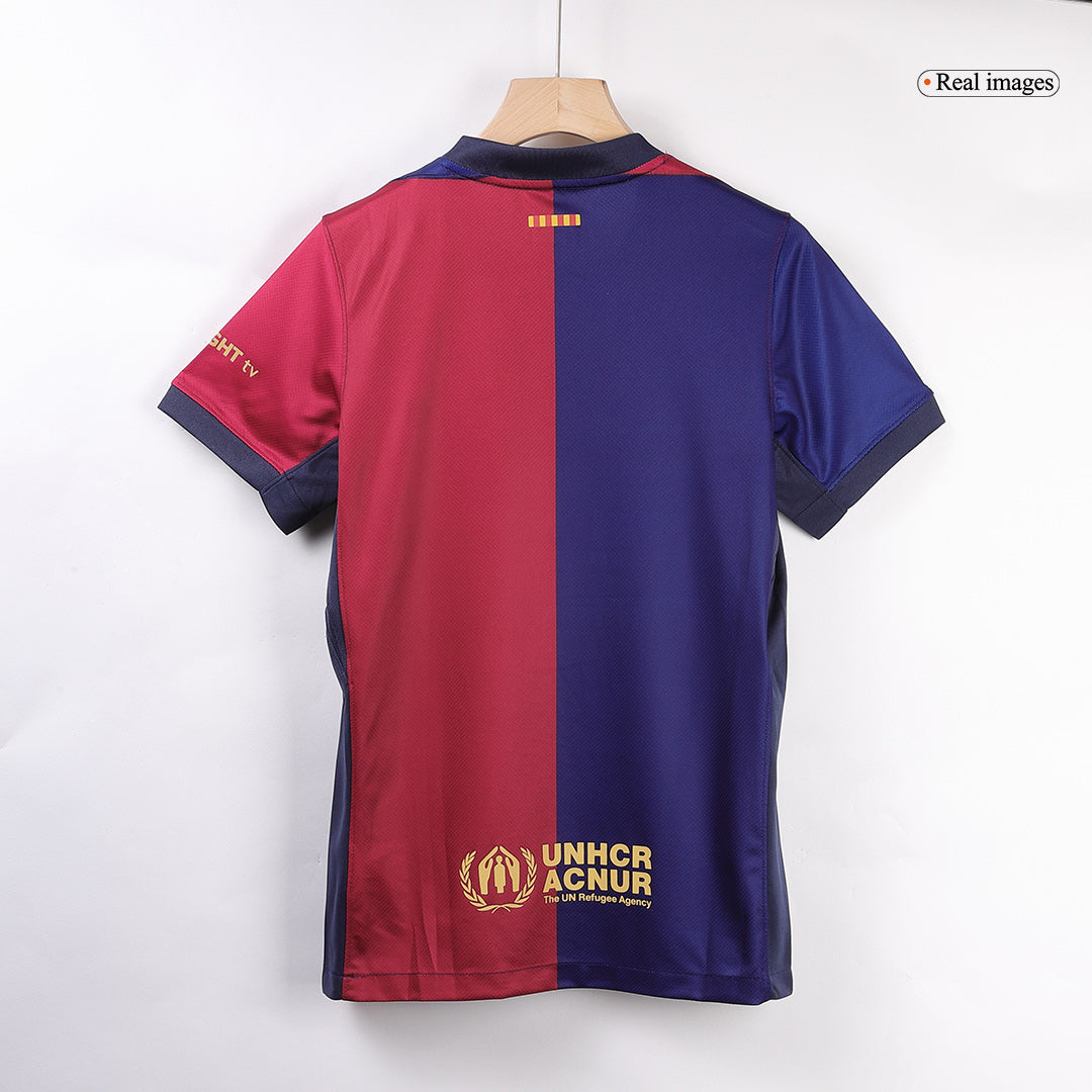 LAMINE YAMAL #19 Barcelona Home Spotify Logo Without Text Jersey