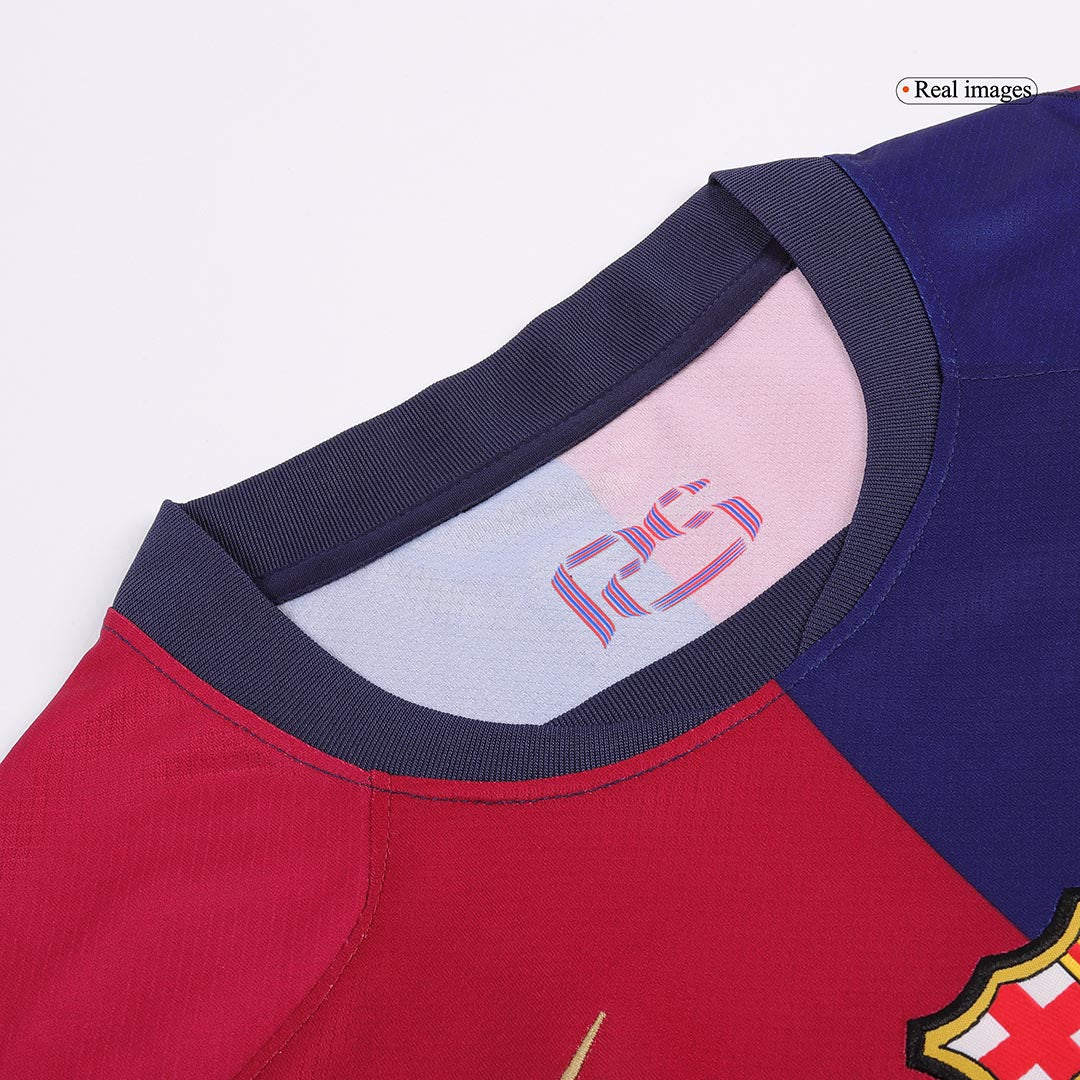 LAMINE YAMAL #19 Barcelona Home Spotify Logo Without Text Jersey