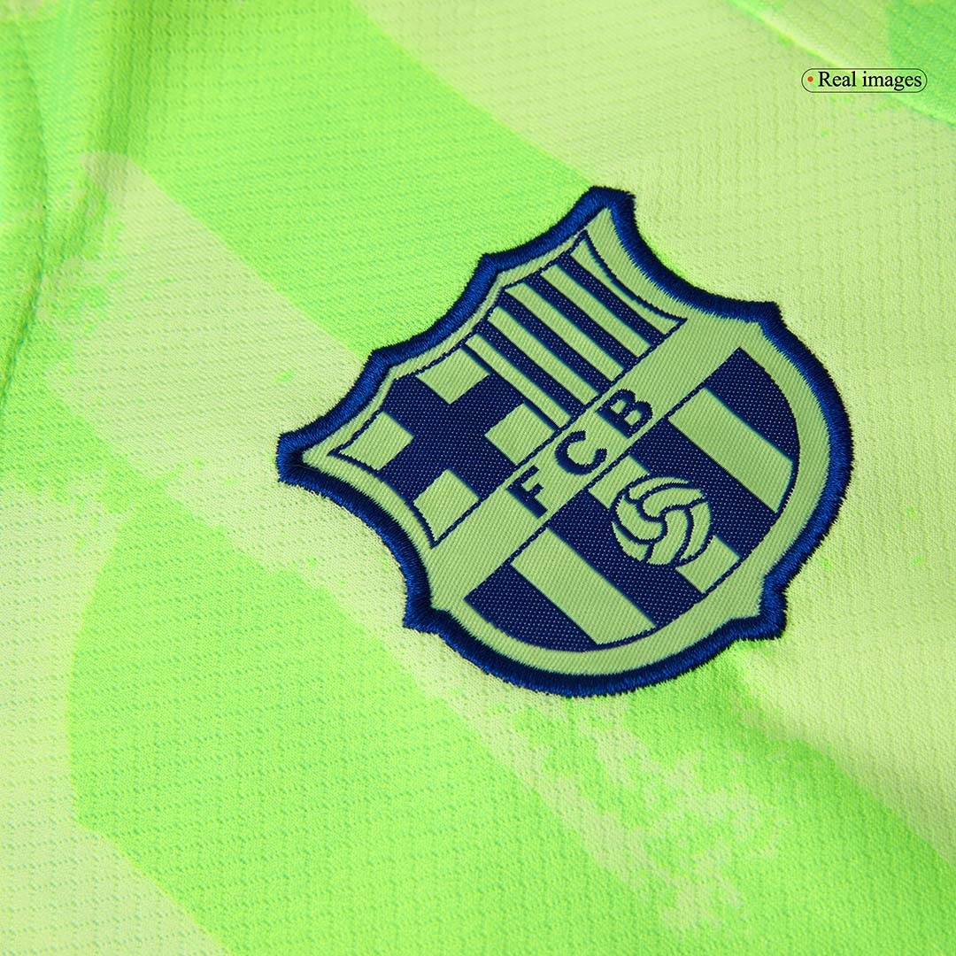 Kids Barcelona Third Spotify Logo Without Text Jersey Kit