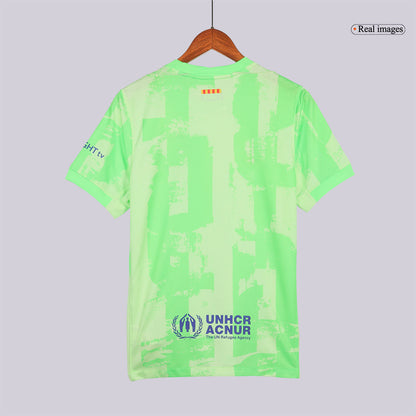 [Super Replica] Barcelona Third Spotify Logo Without Text Full Kit