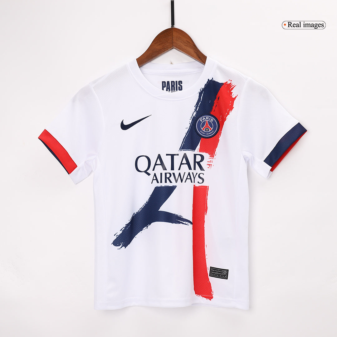 KVARATSKHELIA #7 Kids PSG Away Jersey Kit/26