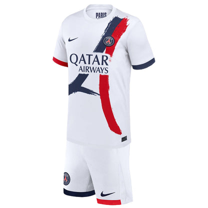 KVARATSKHELIA #7 Kids PSG Away Jersey Kit/26