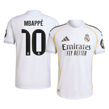 MBAPPÉ #10 Real Madrid Home Match Jersey Player Version 2025/26