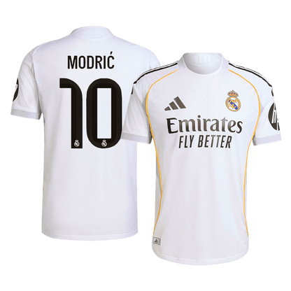 MODRIĆ #10 Real Madrid Home Match Jersey Player Version 2025/26